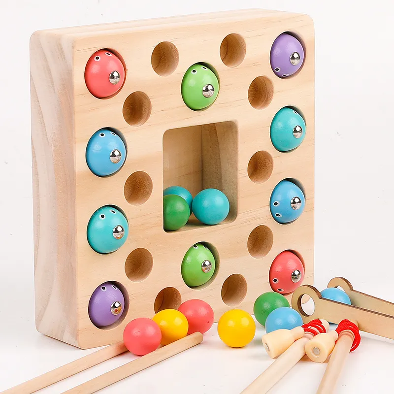 Montessori Wooden Magnetic Fishing Montessori Toys For Early Education And  Fun For Toddlers 1 3 Years Old From Jeff_yellow, $131.7
