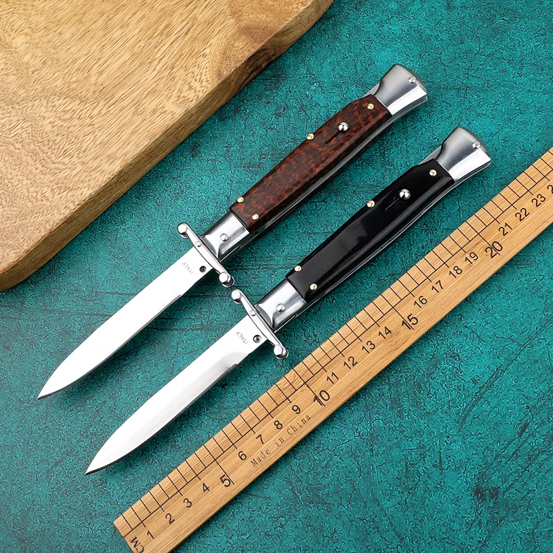 Nouveau BM Micro 9 pouces corne de taureau noir 9 pouces Mafia Style gardien pliant couteau de Camping en plein air C07 couteau de survie