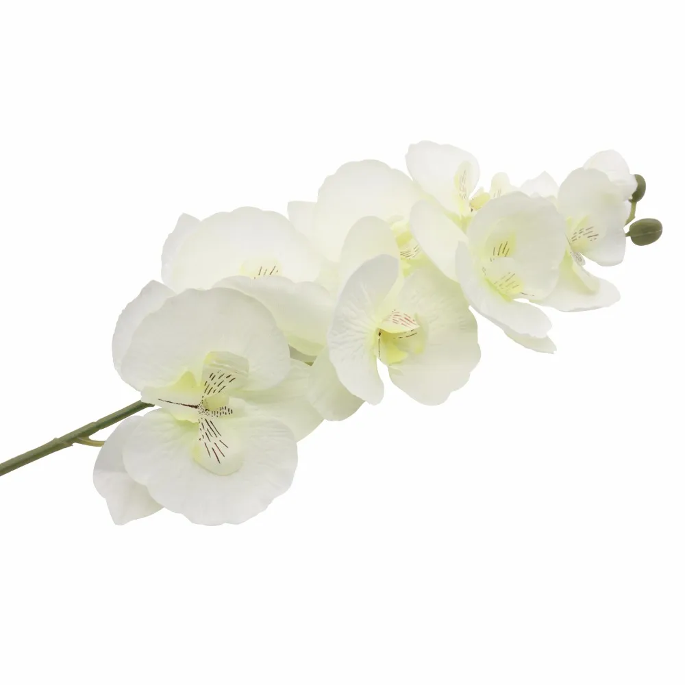 Orkidé konstgjorda blommor silke fjäril phalaenopsis falsk blomma för DIY fest festival bukett bröllops hem hotell dekoration