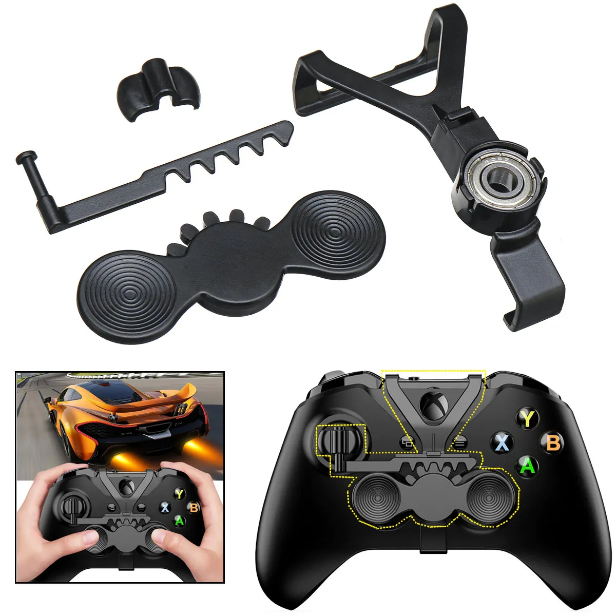 Mini Steering Wheel For Xbox One Game Controller Add-on