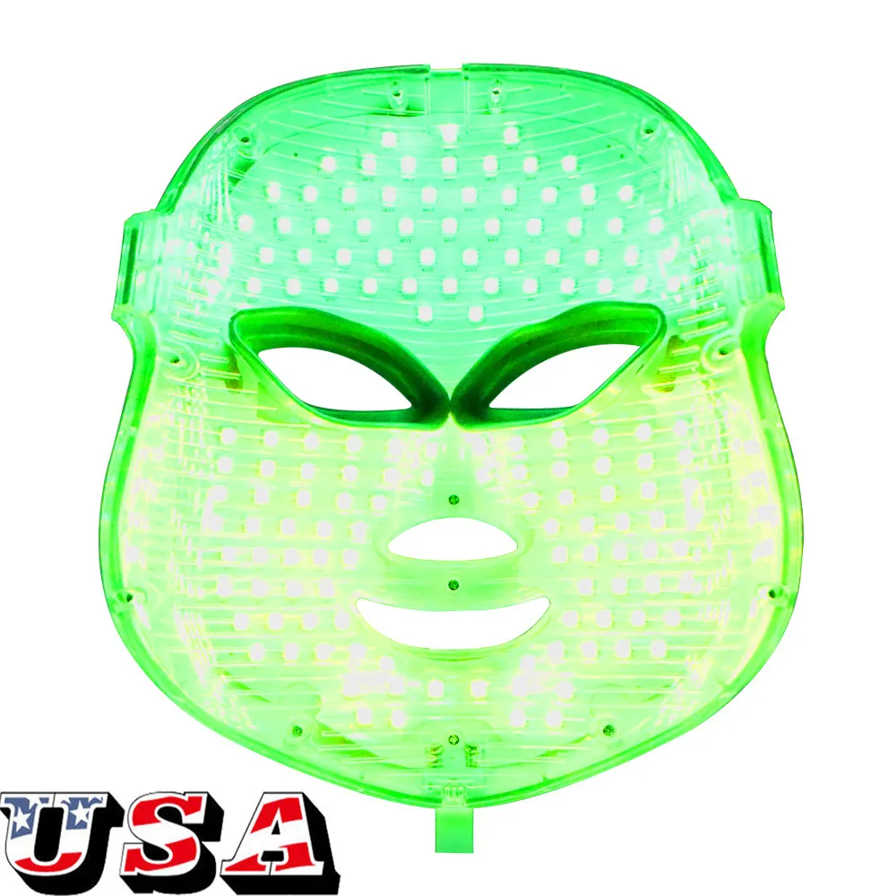 Köp Facial Beauty Mask LED Photon Light Therapy Rejuvenation PDT Få 1 gratis Micro Derma Roller