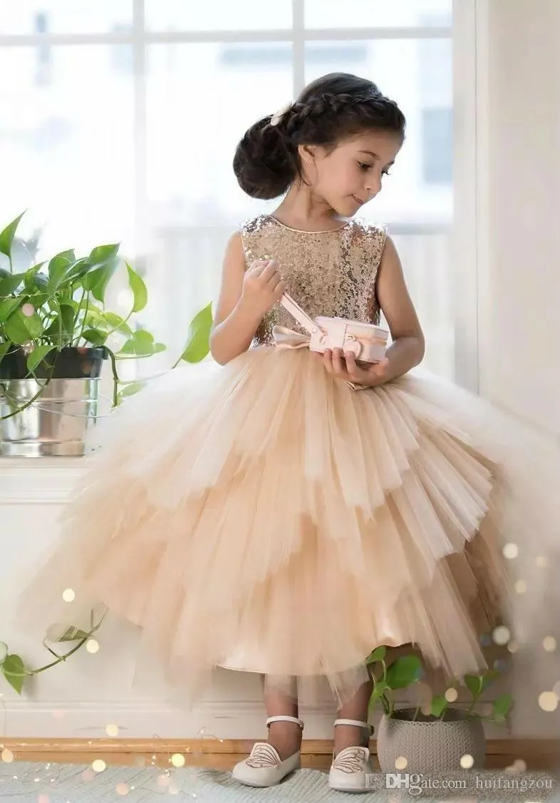 Champagne little clearance girl dresses