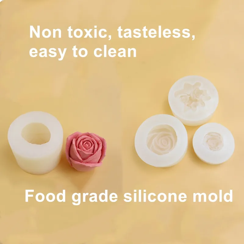 3D Rose Ange Bébé Garçon Fille Gâteau Moule Silicone,Fait à