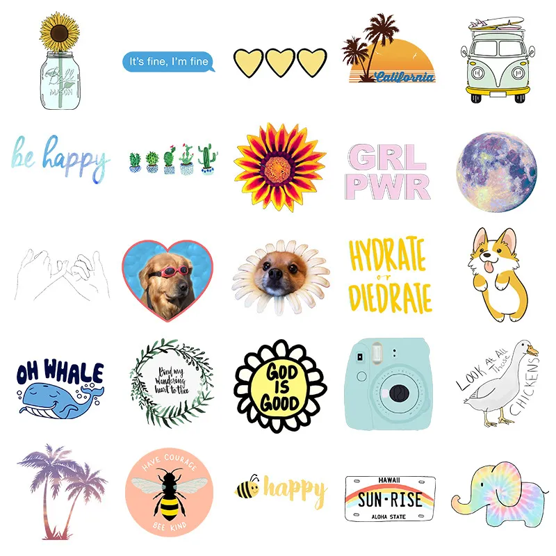 50pcs Mean Girl Sticker Pack，US Funny Movie Creative DIY Stickers  Decorative for Laptop Luggage Computer Notebook Phone Home Wall Garden  Window Snowboard : : Electronics