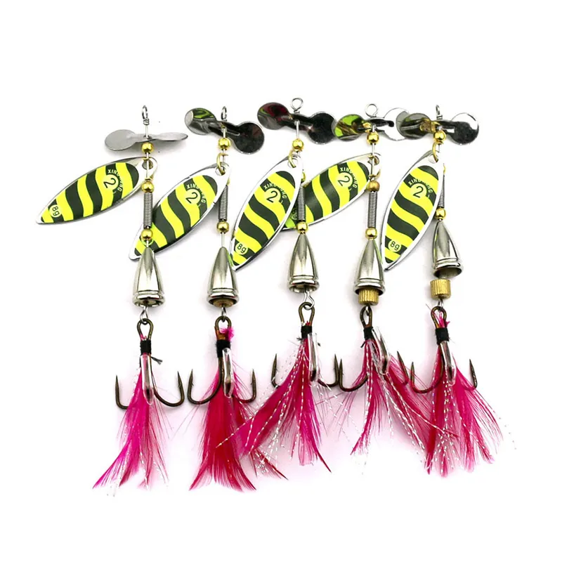 Spinner Fiske Lures Trout Sked Wobbers Crankbait Bass Carp Fiske Jig Metal Pesca ISCA Konstgjorda Hård Baits