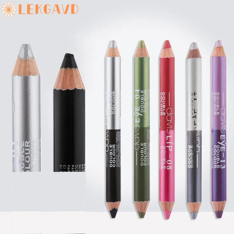 Nouveau surligneur paillettes fard à paupières stylo Eyeliner couleur Durable étanche à la transpiration Double extrémité yeux crayon maquillage outils de beauté