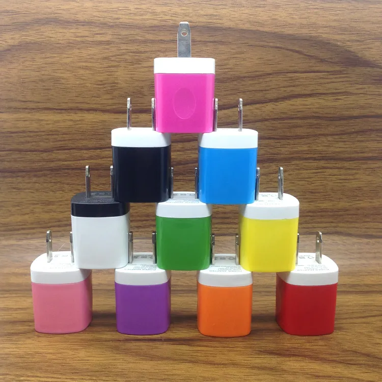 Ship in One Day ! New Finger 5V 1A US USB AC Wall Charger Home Travel Charger Adapter Mini USB charger with Free Shipping