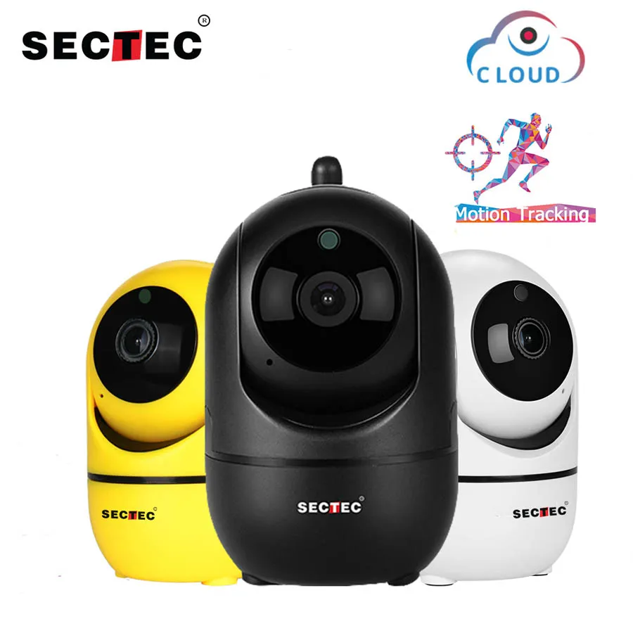 SECTEC 1080P 클라우드 무선 AI 와이파이 IP 카메라 인간 홈 보안 감시 CCTV 네트워크 캠 YCC365 비오 APP의 지능형 자동 추적