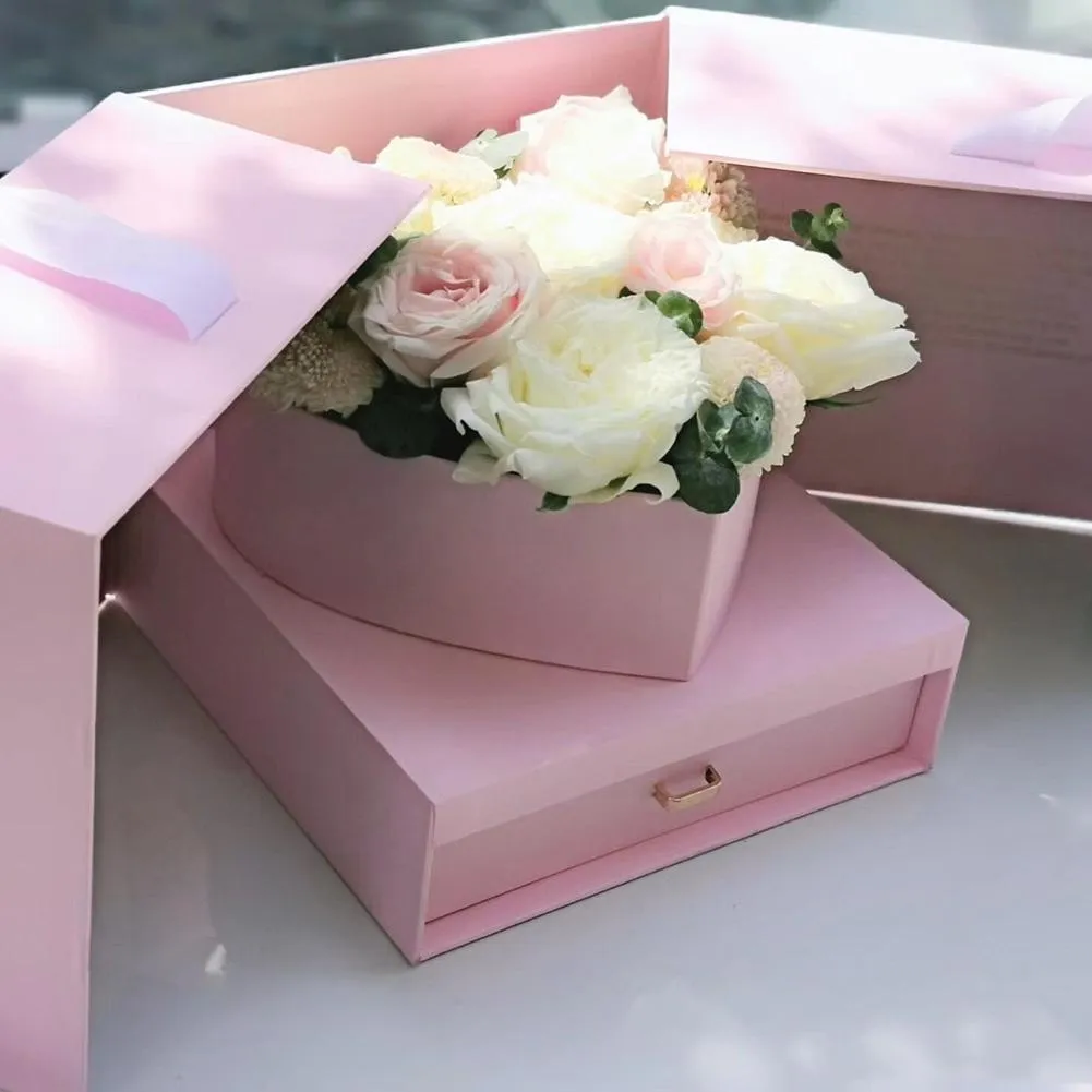 Blumen Geschenkbox DIY Würfel Form Geschenkbox Innovative Jubiläums  Geburtstag Hochzeit Valentinstag Überraschung 24 X 24 X 22 Cm250j Von 27,28  €
