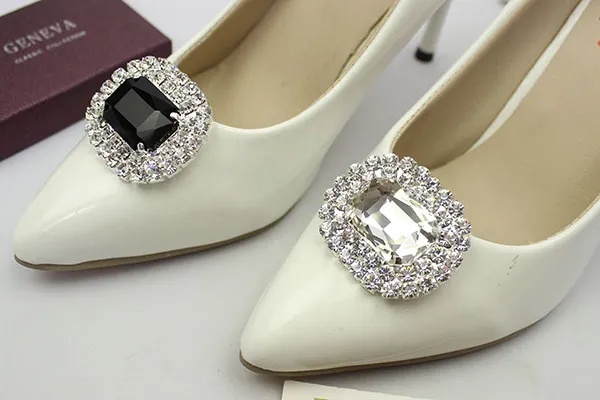 Accessori per scarpe in cristallo Decorazione per scarpe con clip per  ciondoli per fiori da sposa per feste Ornamento con clip per scarpe da donna