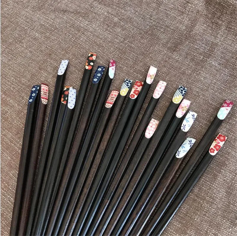 Natura Drewniane Chopsticks Japoński Chopstick Dzieci Klepiecki Kije Suszi Kije Dzieci Chiński prezent wielokrotnego użytku dla jedzenia