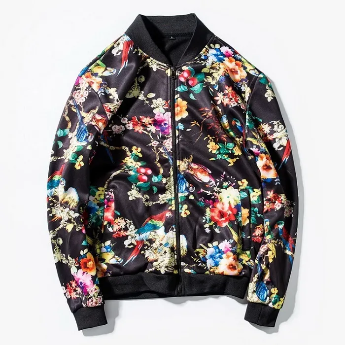 Grandwish floral hotsell bomber jacket