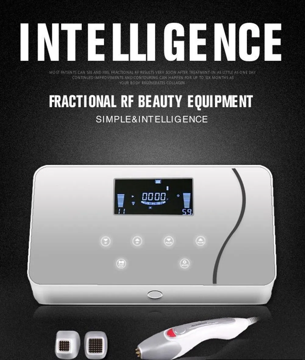 Machine portative de beauté de lifting de visage de retrait de ride fractionnée faciale de treillis de matrice de points portatif