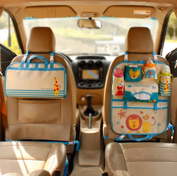 Auto-Aufbewahrungstasche, multifunktionaler Canvas-Hänge-Organizer for  Aufhängen an der Wand, Autositz-Rückentasche (Color : Grün) : :  Baby