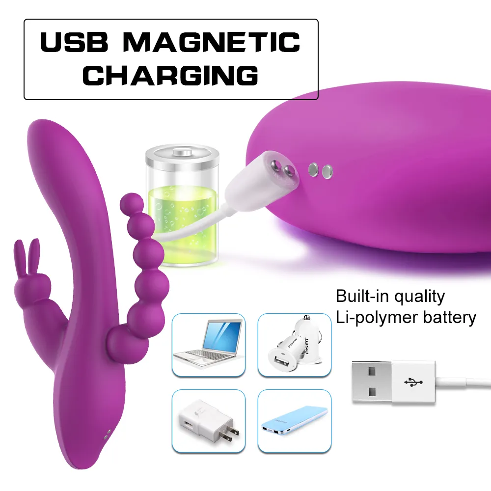 charger for rabbit vibrator YoYoLemon Smart Heating Rabbit Vibrator for Women with 9 Thrusting for