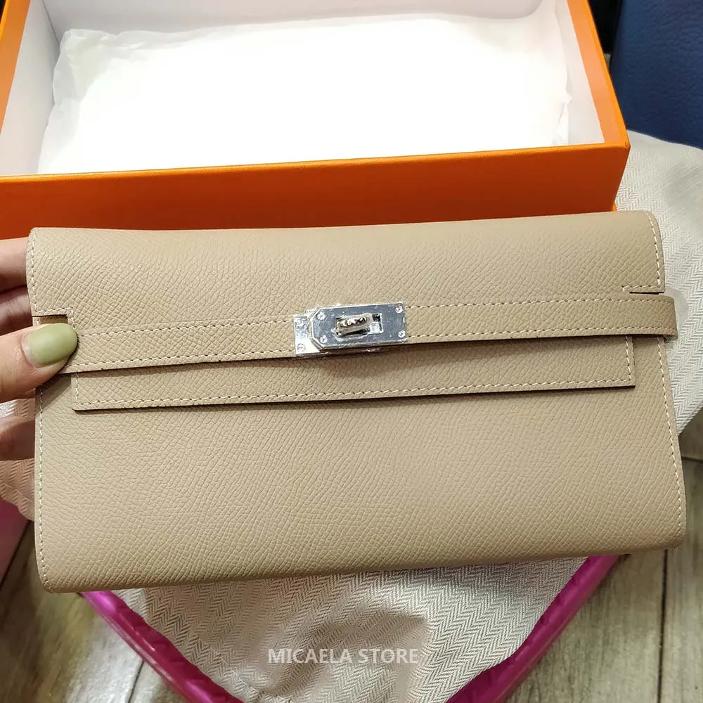 Portefeuille classique 2020 offre spéciale mode femmes portefeuilles Epsom en cuir véritable passeport porte-carte porte-monnaie avec pochette de poche Portefeuille