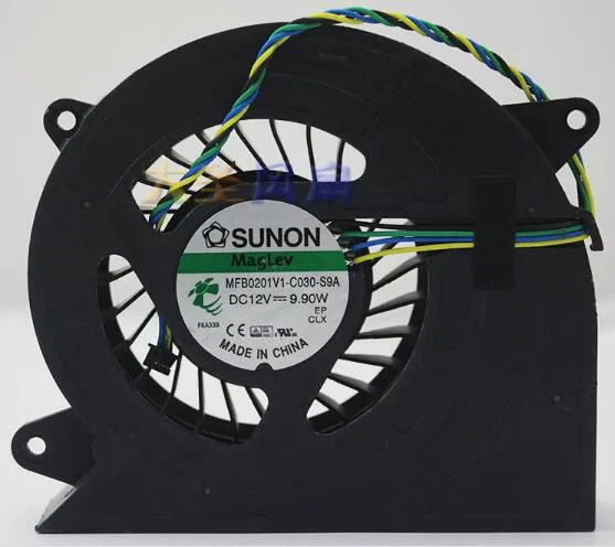 Originele SUNON MFB0201V1-C030-S9A 12V 9.90W Turbine Vierdraadsventilator