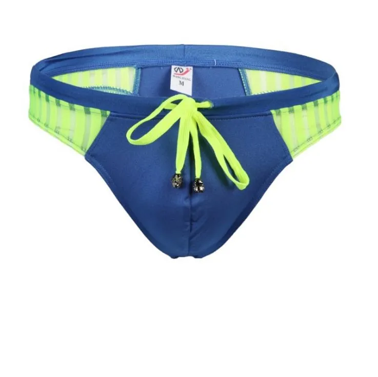 패션 남성 수영복 남자 섹시 슬림 맞는 수영 팬티 크리 에이 티브 디자인 수영복 Maillot de Bain 목욕 착용 방울 배송