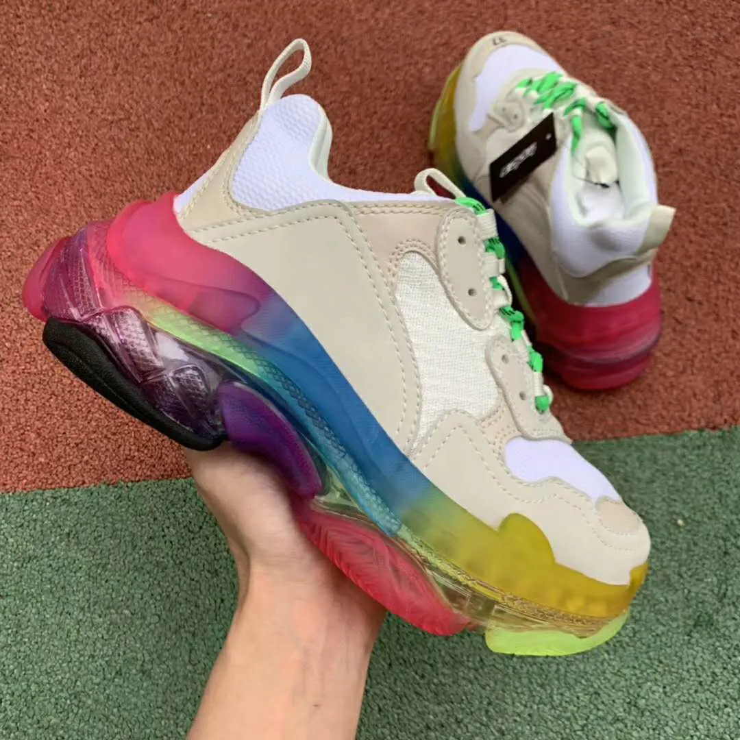 Balenciaga triple sales s rainbow sole