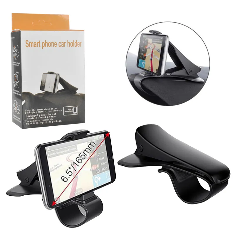 Soportes universales para automóviles Soportes para teléfonos celulares Tablero ajustable HUD Diseño de simulación Soportes para automóviles para iPhone Samsung Huawei con paquetes minoristas