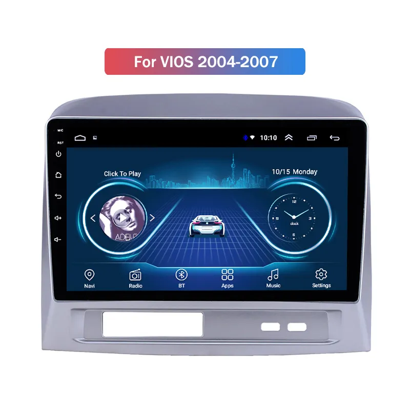 10.1インチAndroid Car Video GPS Navigation for Toyota Vios 2004-2007サポートステレオオーディオラジオ