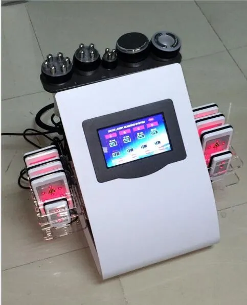 6 i 1 Ansiktslyftning Lipolaser Ultrasound RF Cavitation Machine Lipolaser Slimming Machine Pris