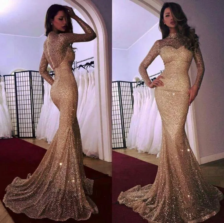 Elegant Mermaid Bodycon Maxi Dress For Evening Parties Long Sleeve Sequin Design Slim Fit For Women From Goodlookings 24.75 DHgate.Com