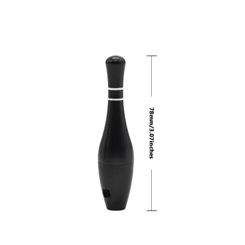 Durable Metal Smoking Pipe Bowling Shaped Detachable Smoke Handpipes Manual Herbal Pipes Accessories Gold Sliver Color 3 8yh E1