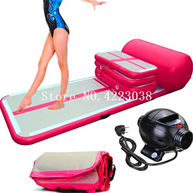 Livraison Gratuite Un Ensemble De Petit Tapis De Saut Gonflable Gymnastique Air Tumble Track Gonflable Sport Airtrack Pour Gym