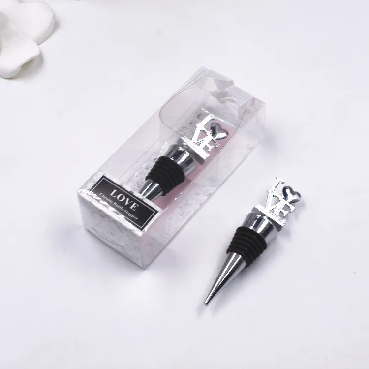 Romantic letter LOVE red wine bottle stopper Creative European small gifts Wedding favor Valentine's day gift---FP1020