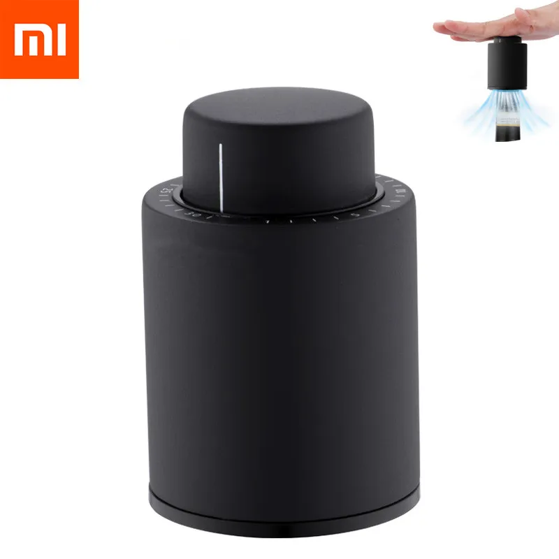 Xiaomi Mijia frasco plástico Vacuum Wine Stopper selado a vácuo de armazenamento de memória vinho rolha Rolhas