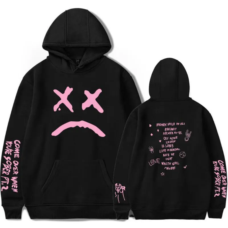 メンズフーディーズスウェットシャツヒップホップラッパーlil peep sweapshirt streetwearパーカーメン