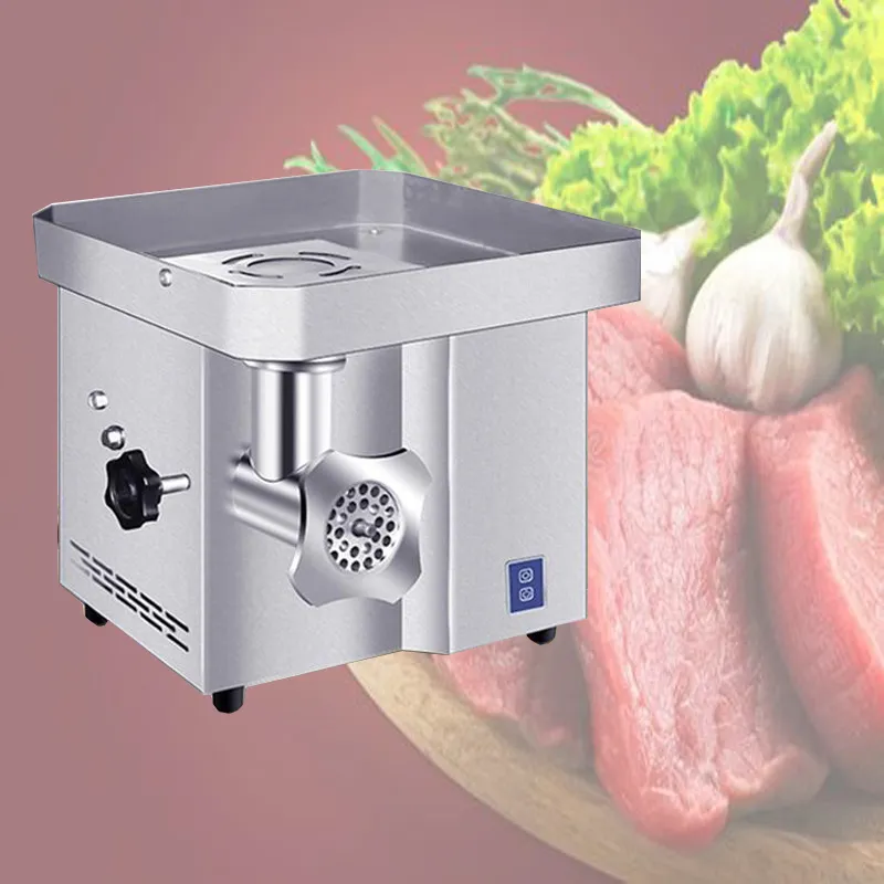 110V/220V Meat grinder stainless steel electric desktop small household fully automatic vegetable cutting meat slicing shredder