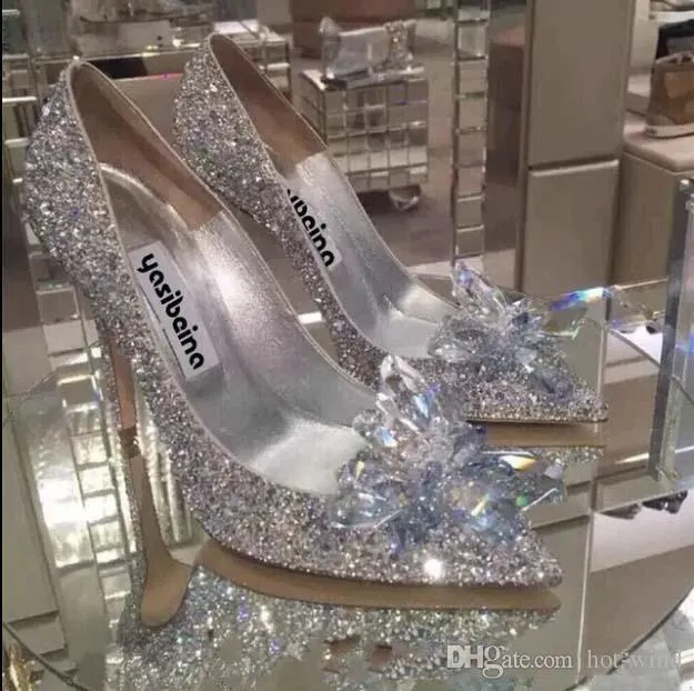 Silver designer discount prom shoes