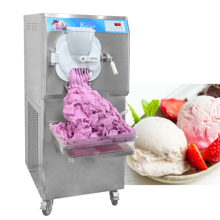 ABD'den Kolice Gemileri Depo Ücretsiz Ticaret Ticari Mutfak ETL CE Parti Dondurucu Gelato Sert Dondurma Makinesi/Sokak Yemek Makinesi Ekipmanları