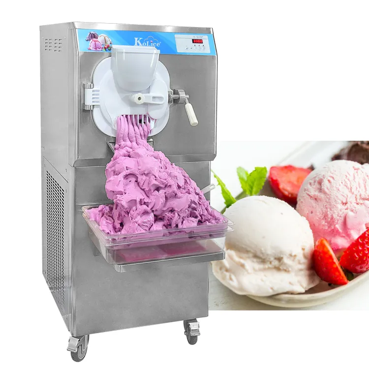 Kolice ships from USA warehouse free delivery Commercial Kitchen ETL CE batch freezer Gelato hard ice cream machine/street food machine equipment