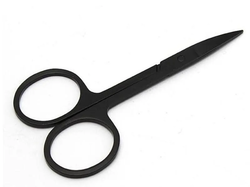 Professional Scissor Manicure For Nails Eyebrow Nose Eyelash Cuticle Scissors Curved Pedicure Makeup Tool