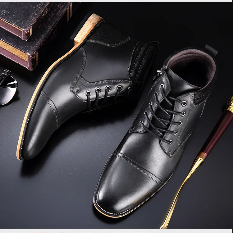 Men Martin Boots Designer Dress Shoes 100% Genuine Leather Business Casual  Shoes Top Quality Party Wedding Shoes European Style Big Size From  Beatshoes, $57.29 | DHgate.Com