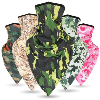 camuffamento swat Maschera da ciclismo da sci tattico Foulard magico Bicicletta da esterno Sci Sport Sciarpa per la testa Maschera per il viso Copricapo