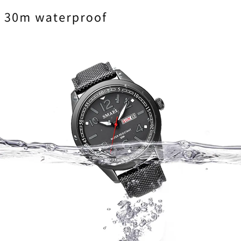 NOWOŚĆ SMAEL MEN Watches Stopy Wojskowy Big Dial Sport Watch Waterproof Men Mężczyzny Top Marka 1317 Digital Watch Bransoleiera 230o