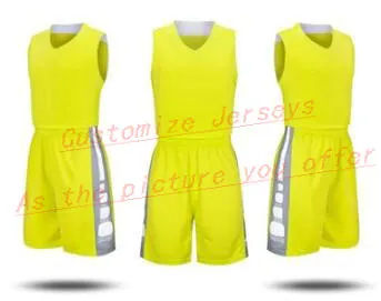 Custom Any Name Any Number Mannen Dames Dame Jeugd Kids Jongens Basketbal Jerseys Sport Shirts als de foto's die u aanbiedt B242