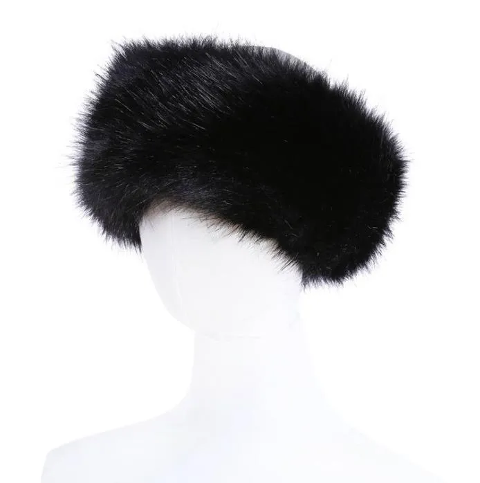 Faux Fur Headband for Women - Winter Ear Warmer - Adjustable M C.C Soft Winter Warm Adjustable Headband Ear Warmer Earmuffs  main image 4