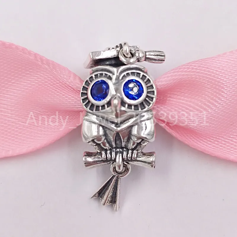 Andy Jewel Authentic 925 Sterling Gümüş Boncuklar Bilge Baykuş Mezuniyet Takımları Avrupa Pandora Tarzı Takı Bilezikler Kolye 798907C01