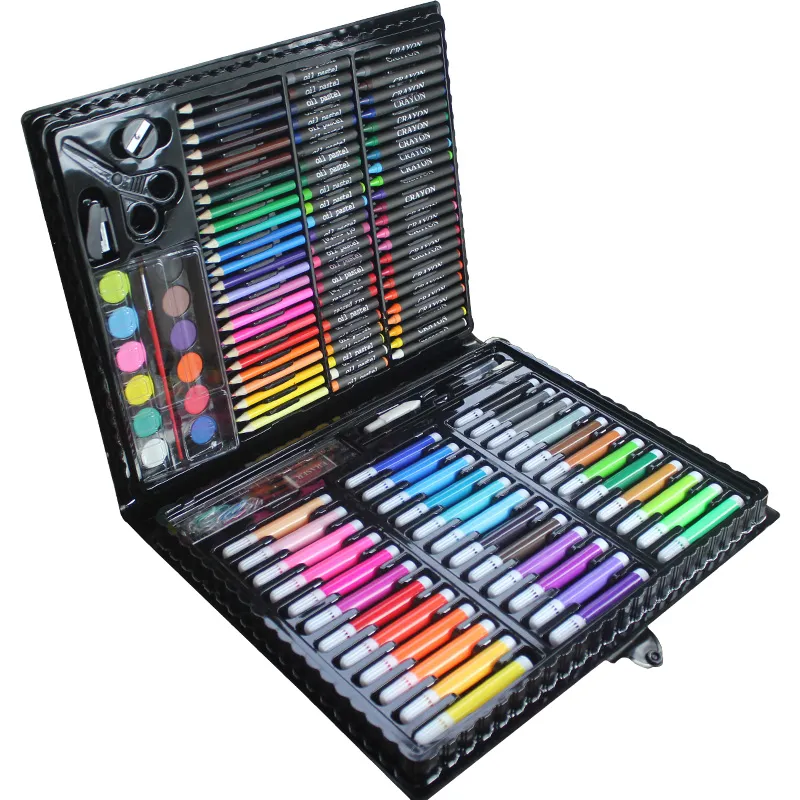 Art Supplies for Kids,Art Set for Kids, 150 Pcs Art Supplies Set Children Drawing Art Set with Portable Art Box, Crayons,Watercolor Pen,Pencil