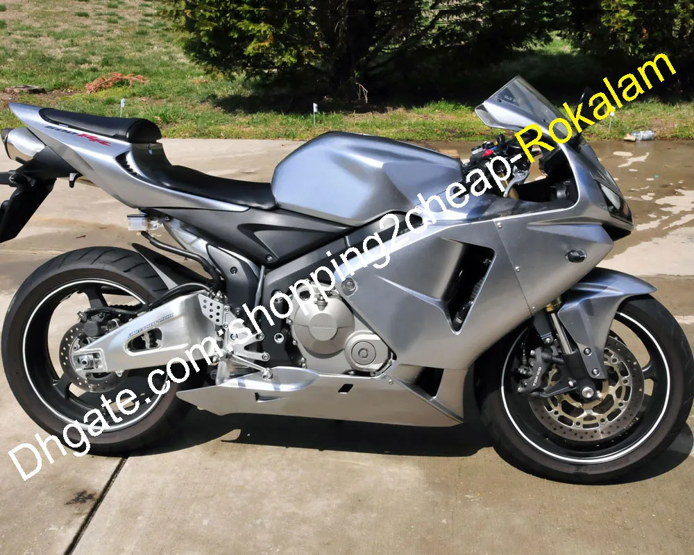 Guscio per Honda CBR600RR F5 CBR 600RR CBR600 RR 05 06 Kit carenatura moto ABS carrozzeria argento 2005 2006 (stampaggio ad iniezione)