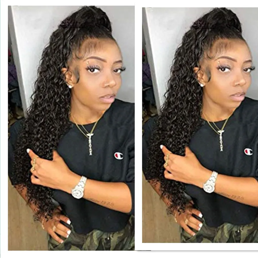 Curly weave ponytail hotsell