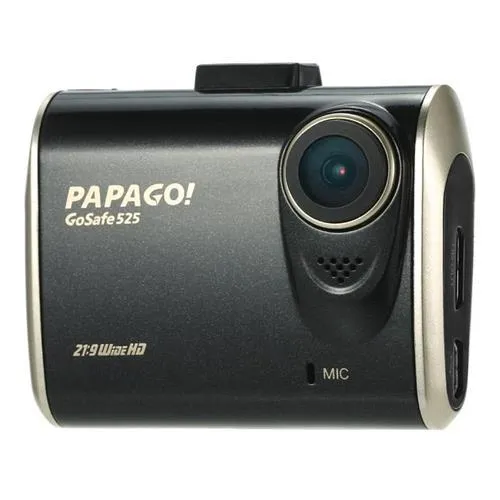 PAPAGO GOSAFE 525 Ambarella A7L OV4689 2.0 inch LCD-scherm Auto DVR Camera G Sensor 1296P 155 graden Angle Night Vision - zwart + goud