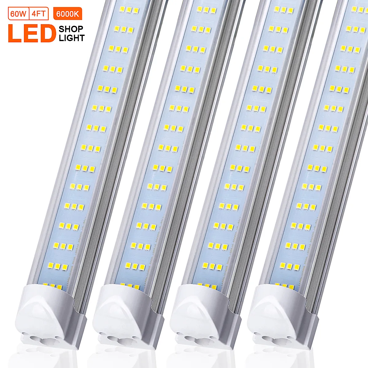 T8 Zintegrowana Three Line LED Tube 4FT 60W SMD2835 LED Light Lampa Bulb 48 'Trzy rzędowe Oświetlenie LED Wymiana fluorescencyjna