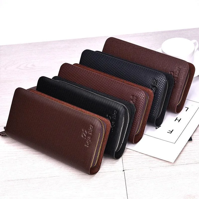 Designer-PU Porte-Cartes En Cuir 2017 Haute Qualité Noir Et Marron Portefeuilles Cadeaux Pour Hommes Mode Hommes Bourse