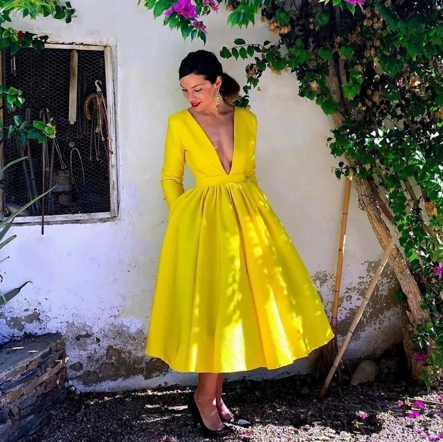 Winter tea sales length dresses